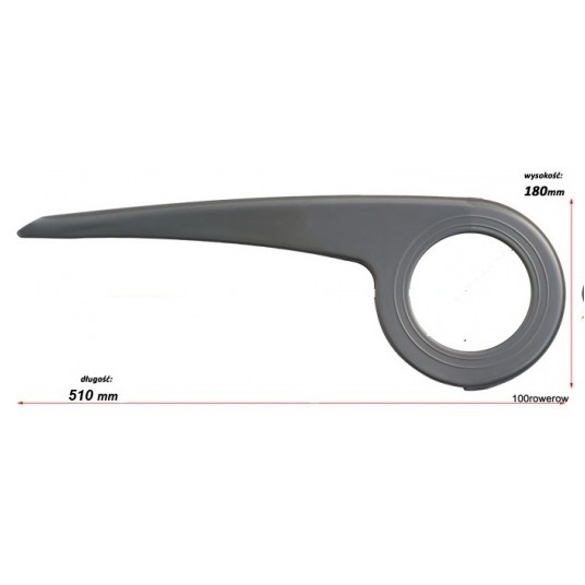 OSŁONA ŁAŃCUCHA ALICJA SREBRNA ŚR. ZEWN. 18cm -zdjęcie numer 1