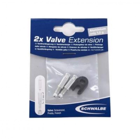 PRZEDŁUŻENIE ZAWORU SCHWALBE TUBELESS 17mm 2szt -zdjęcie numer 1
