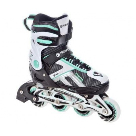 ROLKI RV PULSE ROZM. 33-36 /S/ BLACK/MINT ABEC7 -zdjęcie numer 1