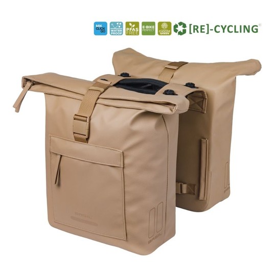 SAKWA BASIL PODWÓJNA BROOKLYN PANNIER 41L SYST MIK -zdjęcie numer 1