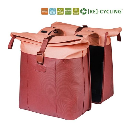 SAKWA BASIL PODWÓJNA VIVE 28-35L BURGUND/PINK -zdjęcie numer 1