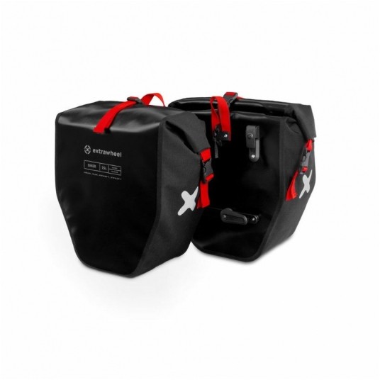 SAKWA NA BAG. EXTRAWHEEL BIKER POLYESTER 50L BLACK -zdjęcie numer 1