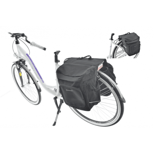 SAKWA NA BAGAŻNIK DWUKOMOROWA 28L 30x30x14 -zdjęcie numer 1