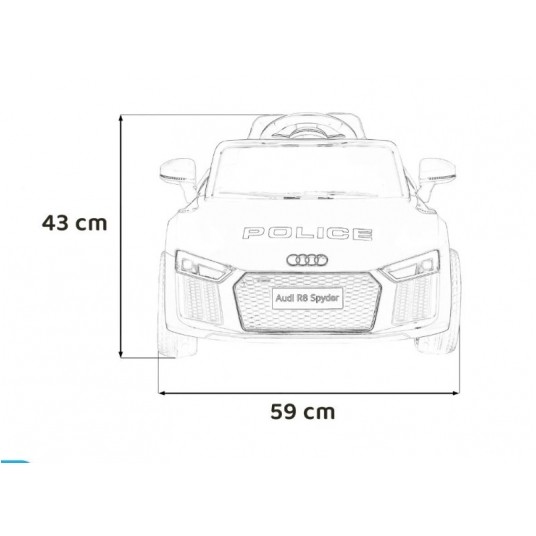 SAMOCHÓD NA AKUMULATOR AUDI A8 POLICJA -zdjęcie numer 2
