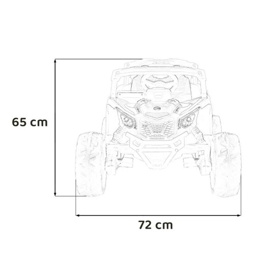 SAMOCHÓD NA AKUMULATOR BUGGY POMARAŃCZOWY -zdjęcie numer 3
