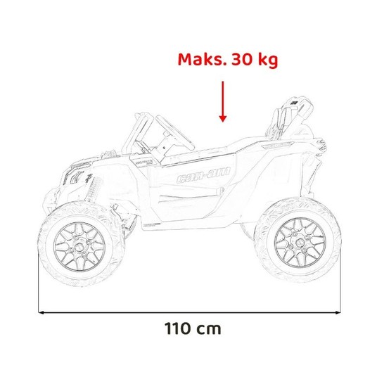 SAMOCHÓD NA AKUMULATOR BUGGY POMARAŃCZOWY -zdjęcie numer 4