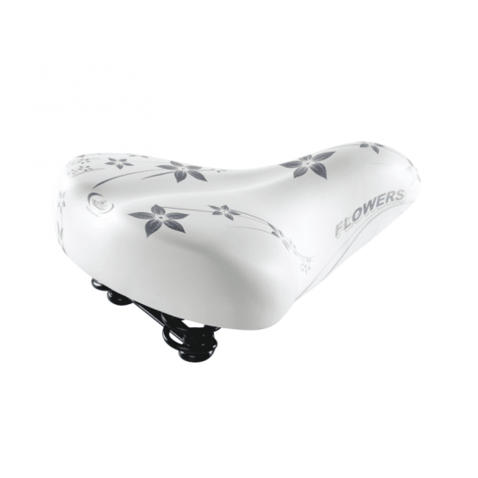 SIODŁO MONTE GRAPPA AMERICA FLOWERS BIAŁO-SZARE -zdjęcie numer 1