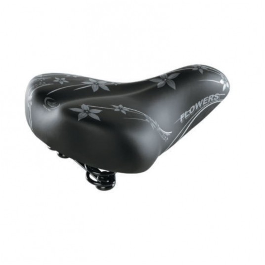 SIODŁO MONTE GRAPPA AMERICA FLOWERS CZARNO-SREBRNE -zdjęcie numer 1