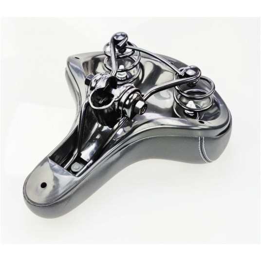 SIODŁO N668 CZARNE NA SPRĘŻYNACH -zdjęcie numer 2