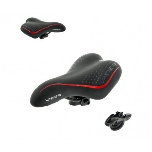 SIODŁO VADER VD732C-07 CZARNE 235x145mm -zdjęcie numer 1