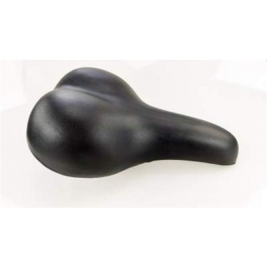 SIODŁO VELO SKÓRZANE NA ELASTOMERZE CZARNE -zdjęcie numer 1