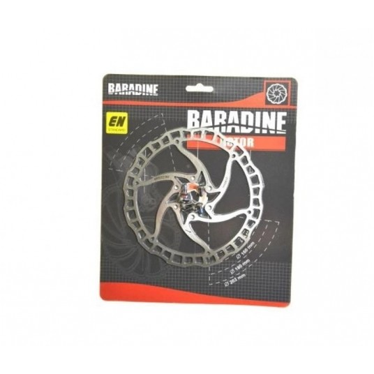 TARCZA HAMULCOWA DB-07D SILVER 160mm 88g BARADINE -zdjęcie numer 1