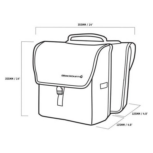 TORBA NA BAGAŻNIK BLACKBURN LOCAL SADDLE BAG 13L -zdjęcie numer 3