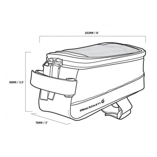 Torba na telefon BLACKBURN LOCAL PLUS TOP TUBE BAG -zdjęcie numer 3