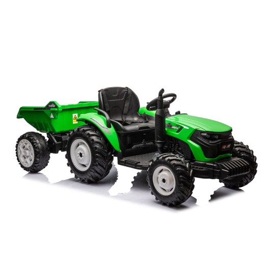 TRAKTOR Z PRZYCZEPĄ ZIELONY 24V Z PRZYCZEPĄ -zdjęcie numer 5