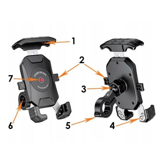 UCHWYT NA TELEFON R15 METAL /ROWER, MOTOCYKL/ -zdjęcie numer 4