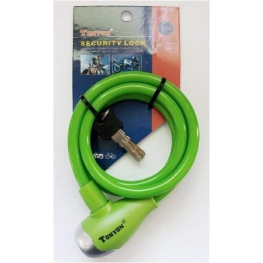 ZAMKNIĘCIE 120cm/10mm TY560 SPIRALA ZIELONE -zdjęcie numer 1