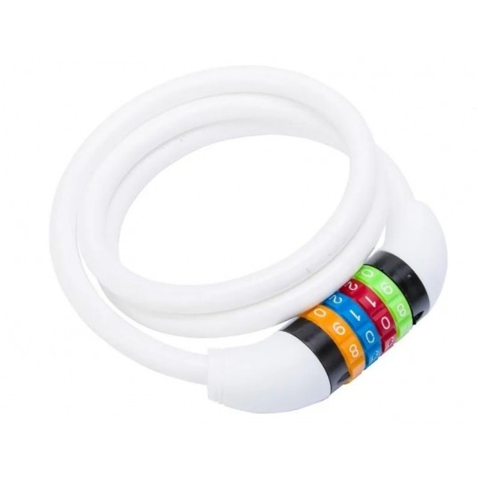 ZAMKNIĘCIE ROMET 100cm/10mm SZYFR SL602 BIAŁE -zdjęcie numer 1