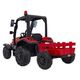 TRAKTOR Z PRZYCZEPĄ CZERWONY -zdjęcie numer 2