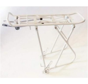 BAGAŻNIK KW-622-02 24-28" BIAŁY ALUMINIOWY REGUL.