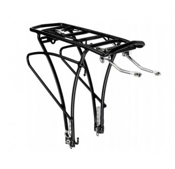 BAGAŻNIK KW-652 CZARNY ALUMINIOWY REGULOWANY 24-28