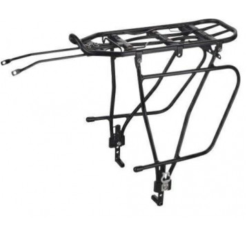 BAGAŻNIK KW-680-09 POD TARCZĘ CZARNY 24"-28"