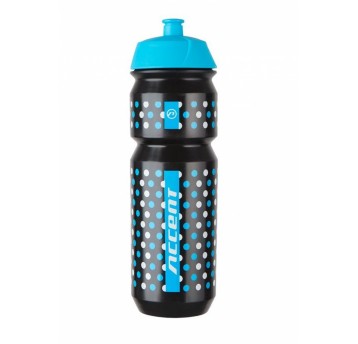 BIDON ACCENT DOTS 750ml CZARNO-NIEBIESKO-BIAŁY