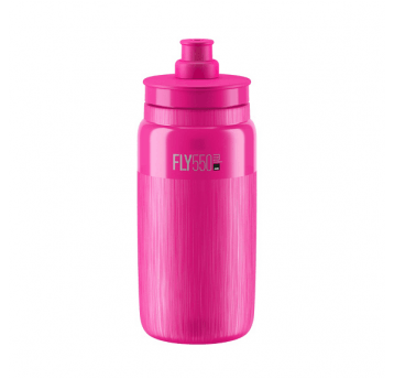BIDON ELITE FLY TEX 550ml CLEAR PINK FLUO
