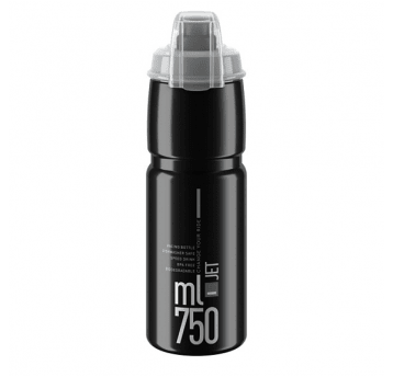BIDON ELITE JET PLUS 750ml BLACK GREY