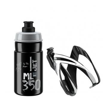 BIDON JET 350ml+ KOSZYK BIDONU KIT CEO ELITE BLACK