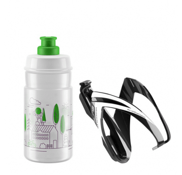 BIDON JET 350ml+ KOSZYK BIDONU KIT CEO ELITE CLE/B