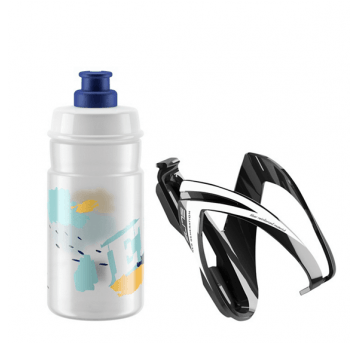 BIDON JET 350ml+ KOSZYK BIDONU KIT CEO ELITE CLEAR