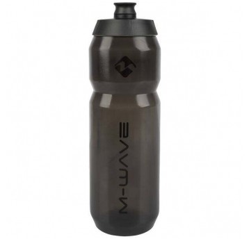 BIDON M-WAVE 750ml BLACK TRANSPARENT
