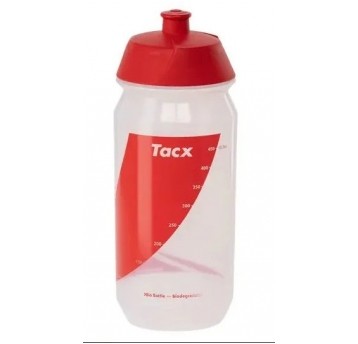 BIDON TACX SHIVA BIO 500ml TRANSPARENT CZERWONY