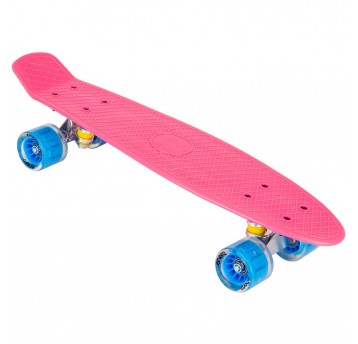 DESKOROLKA 22 CALE ENERO RÓŻOWA LED KÓŁKA NIEBIESK