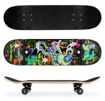 DESKOROLKA ZE ŚWIECĄCĄ GRAFIKĄ SPOKEY OLLIE