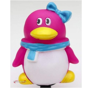 DZWONEK MASKOTKA PINGWIN RÓŻOWY