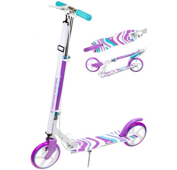 HULAJNOGA RV ZEA WHITE/VIOLET 200mm Z HAMULCEM
