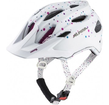 KASK ALPINA CARAPAX JR ROZM.51-56cm WHITE POLKA