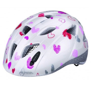 KASK ALPINA XIMO ROZM. 47-51cm WHITE HEARTS