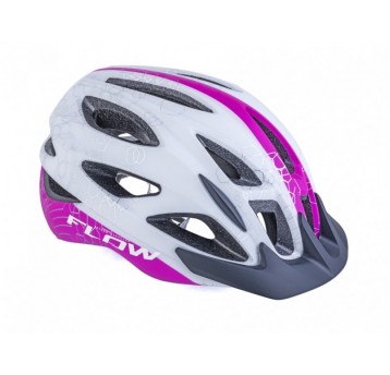 KASK AUTHOR FLOW X9 ROZM. 54-58cm BIA/RÓŻ(FLUO)