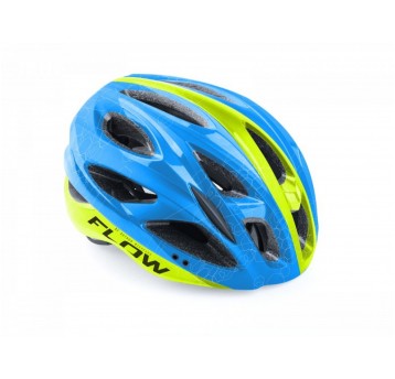 KASK AUTHOR FLOW X9 ROZM. 58-61cm NIEB/ŻÓŁ FLUO