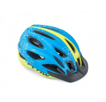 KASK AUTHOR FLOW X9 ROZM. 58-61cm NIEB/ŻÓŁ FLUO
