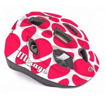 KASK AUTHOR ROZM. 52-56 MIRAGE CZERWONO-BIAŁY