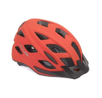 KASK AUTHOR ROZM. 52-58 PULSE LED X8 LAMPKA CZERW