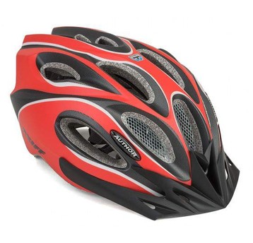 KASK AUTHOR ROZM. 52-58 SKIFF CZERWONO-CZARNY