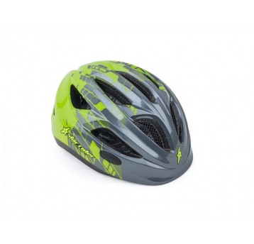 KASK AUTHOR STAR RIDER ROZM. 46-51 SZARO-ZIEL/FLUO