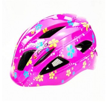 KASK AVO-03 R.46-52cm RÓŻOWY/KWIATKI