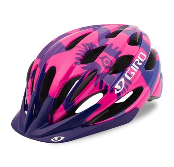 KASK GIRO JR RAZE ROZM. 50-57cm PINK FLOWERS
