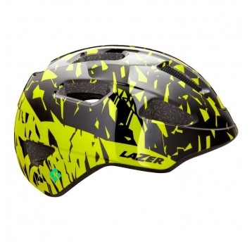 KASK LAZER ROZM. 50-56 NUTZ BLACK FLASH YELLOW